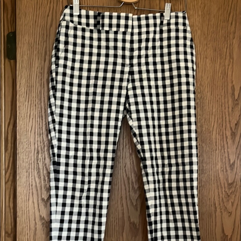 Loft Black and White Checkered Women’s Pants